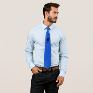 Black gecko neck tie