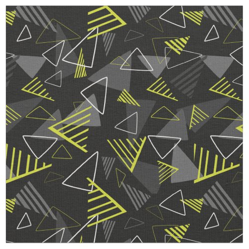 Black Geo Pop Print Fabric