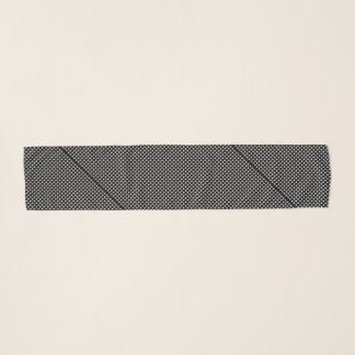 Black Geometric Long Longer Scarf