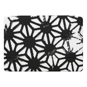 Black geometric pattern iPad pro cover