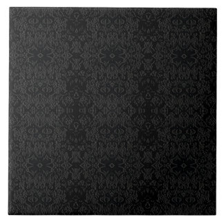 Black Geometric Pattern – Modern Minimalist Design Ceramic Tile