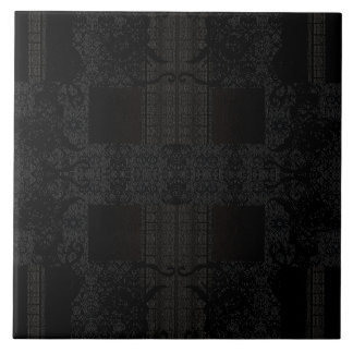Black Geometric Pattern – Modern Minimalist Design Ceramic Tile