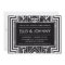Black Geometric Rehearsal Dinner Invitations