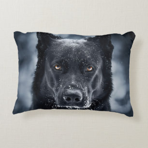 Black German Shepherd Accent Pillow