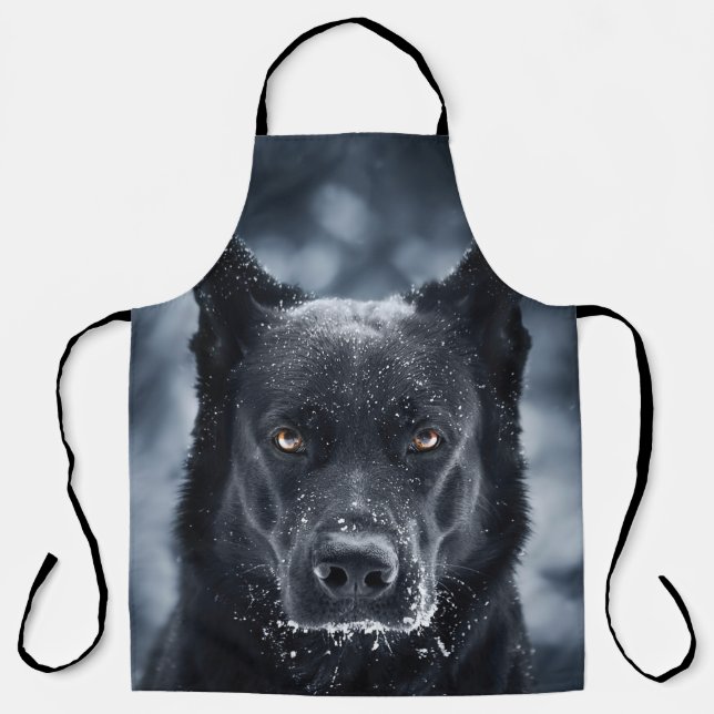 Black German Shepherd Apron (Front)