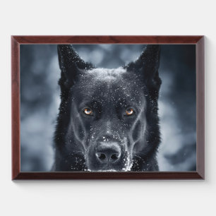 Black German Shepherd Award Plaque