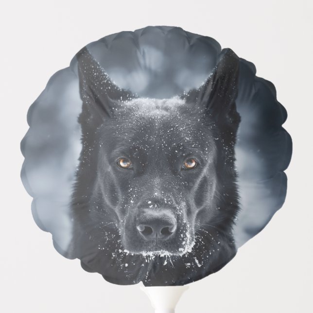 Black German Shepherd Balloon (Front)