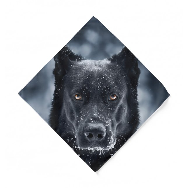 Black German Shepherd Bandana (Front)