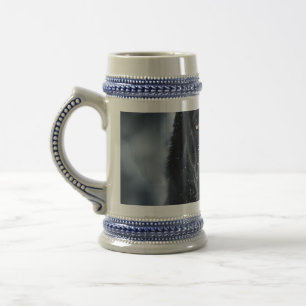 Black German Shepherd Beer Stein