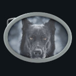 Black German Shepherd Belt Buckle<br><div class="desc">Black German Shepherd</div>