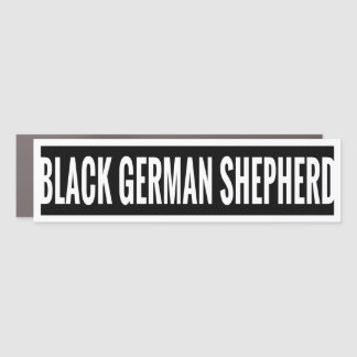 Black German Shepherd Car Magnet
