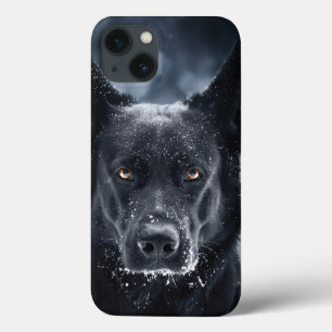 Black German Shepherd iPhone 13 Case