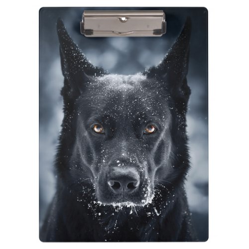 Black German Shepherd Clipboard