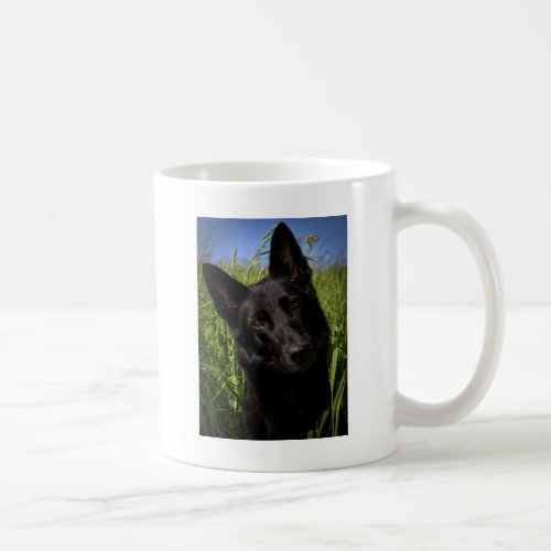 black german shepherd coffee mug