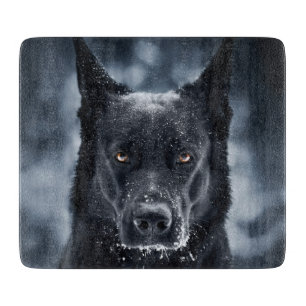 Black German Shepherd Cutting Board