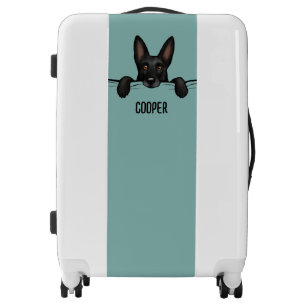 Black German Shepherd Dog Cute Personalized Luggage
