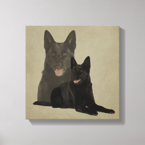 Black German Shepherd Dog _ GSD Canvas Print