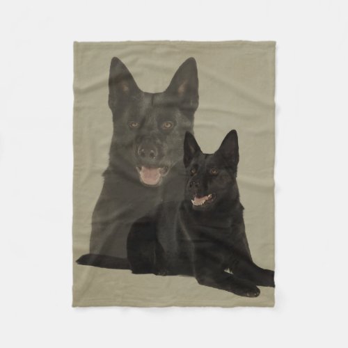 Black German Shepherd Dog _ GSD Fleece Blanket