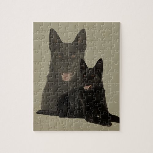Black German Shepherd Dog _ GSD Jigsaw Puzzle