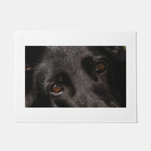 black german shepherd eyes doormat (Front)