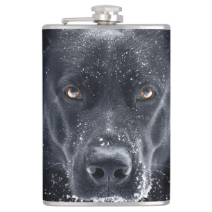 Black German Shepherd Flask