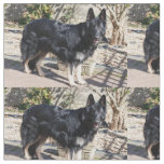 black german shepherd full.png fabric