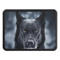 Black German Shepherd Hitch Cover