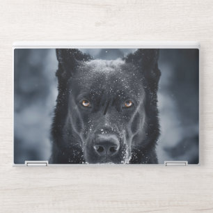Black German Shepherd HP Laptop Skin