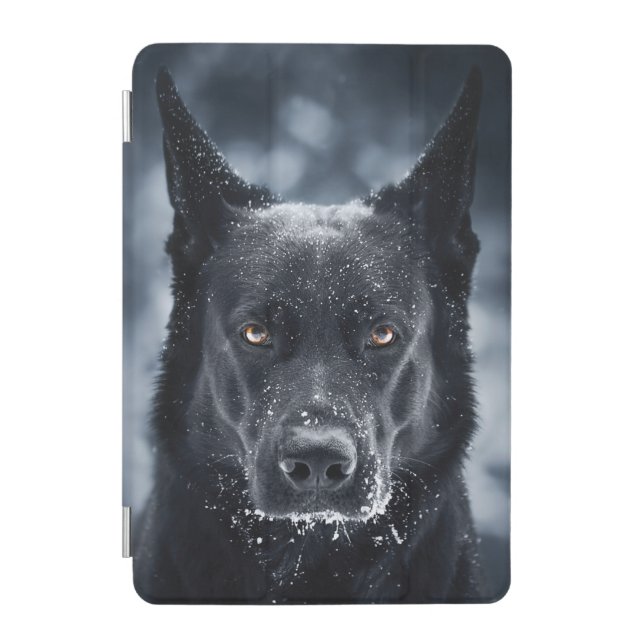 Black German Shepherd iPad Mini Cover (Front)