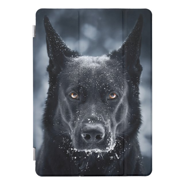 Black German Shepherd iPad Pro Cover (Front)
