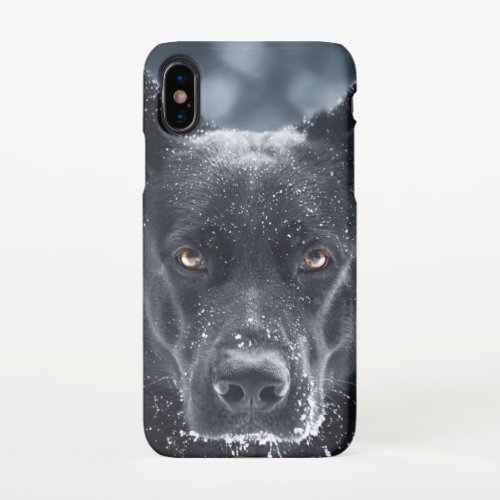 Black German Shepherd iPhone XS Case