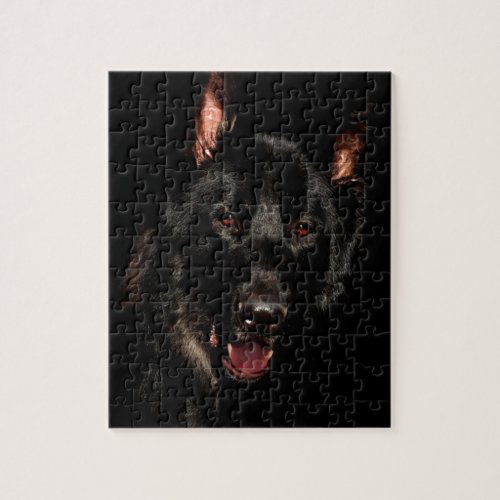 Black German Shepherd Jigsaw Puzzle