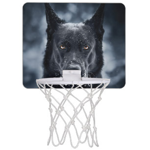 Black German Shepherd Mini Basketball Hoop