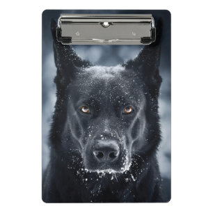 Black German Shepherd Mini Clipboard