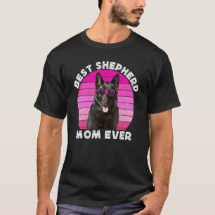 Black German Shepherd Mom For Women Shepherd GSP D T-Shirt