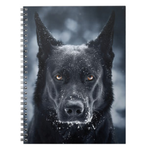 Black German Shepherd Notebook