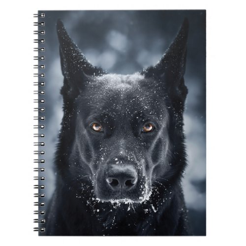 Black German Shepherd Notebook