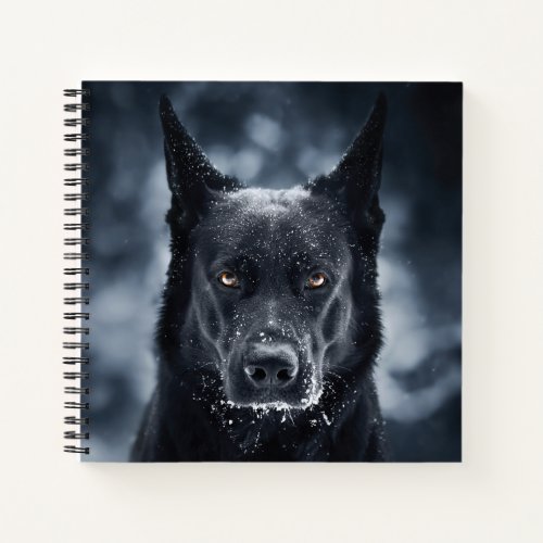 Black German Shepherd Notebook