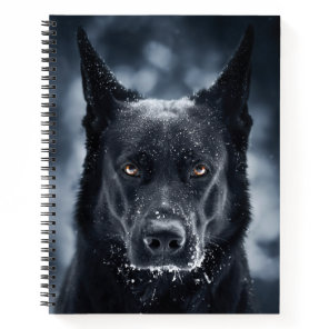 Black German Shepherd Notebook