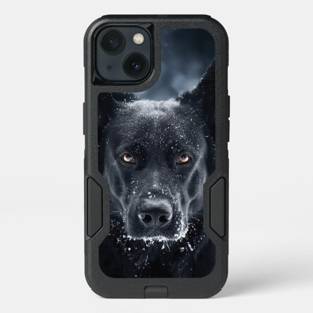 Black German Shepherd Otterbox iPhone Case (Back)