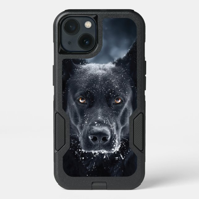 Black German Shepherd Otterbox iPhone Case (Back)