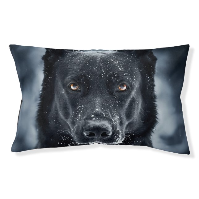 Black German Shepherd Pet Bed (Front)