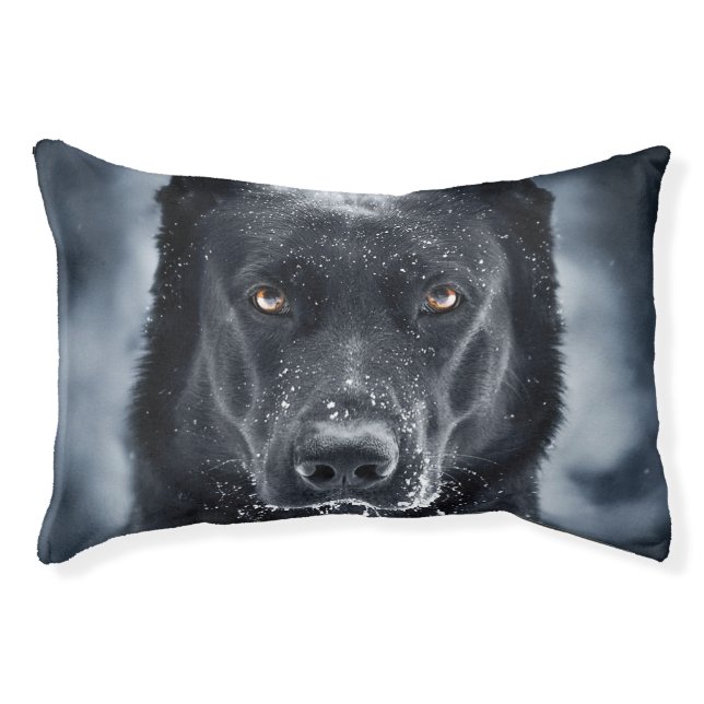Black German Shepherd Pet Bed (Front)