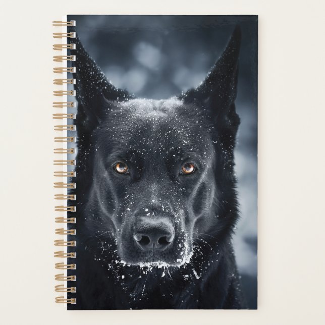 Black German Shepherd Planner (Front)