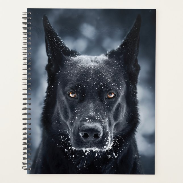 Black German Shepherd Planner (Front)