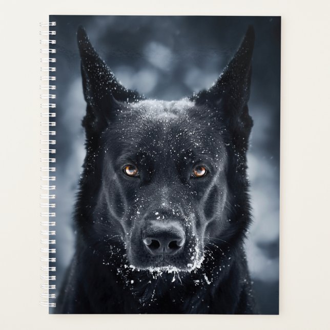 Black German Shepherd Planner (Front)