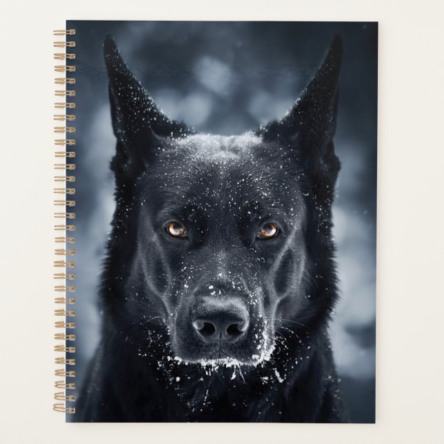 Black German Shepherd Planner (Front)