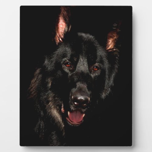 Black German Shepherd Plaque