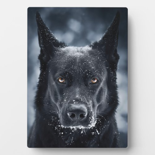 Black German Shepherd Plaque