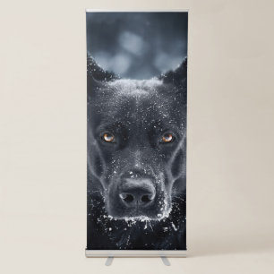 Black German Shepherd Retractable Banner